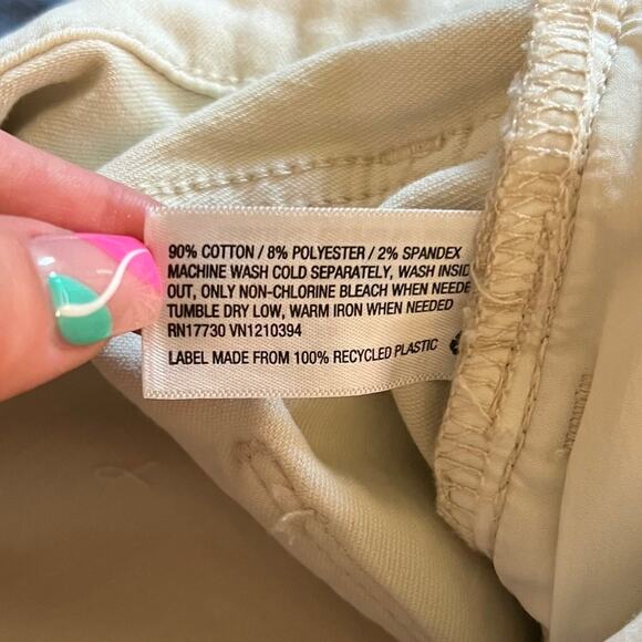 Universal Thread Goods Co. High Rise Skinny Jeans White Cotton Button-Fly 14 32B - Picture 7 of 8